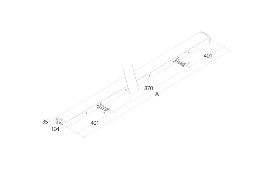 Wykres siły ściskającej siłownik do ciężkich okien CDP-TW 3000-BSY+