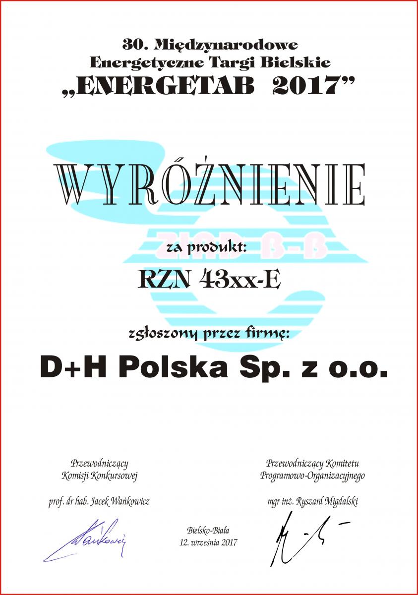 d+h polska nagroda 4 wyróżnienie ENERGETAB